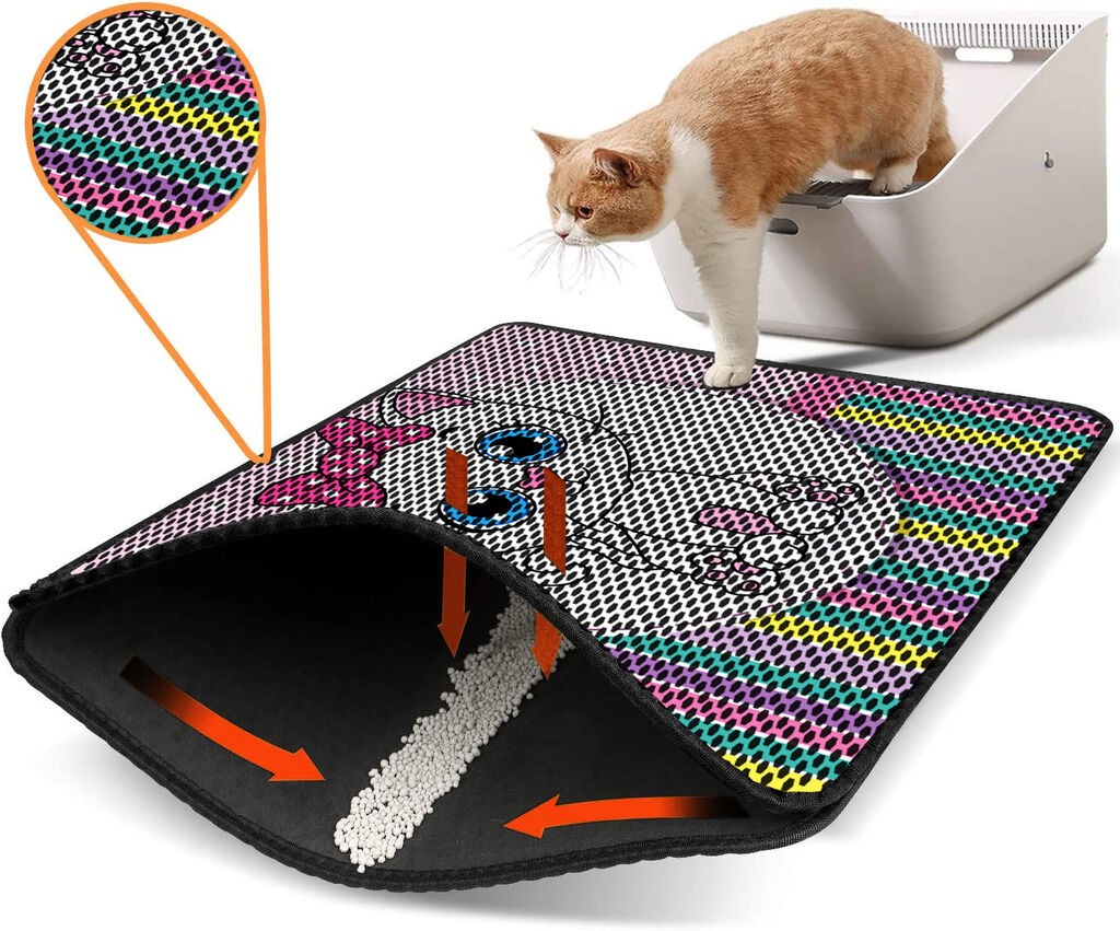 Aberto Design Pretinac za toalet za mačke Nrszn0068, 45 x 60 cm, Šareni