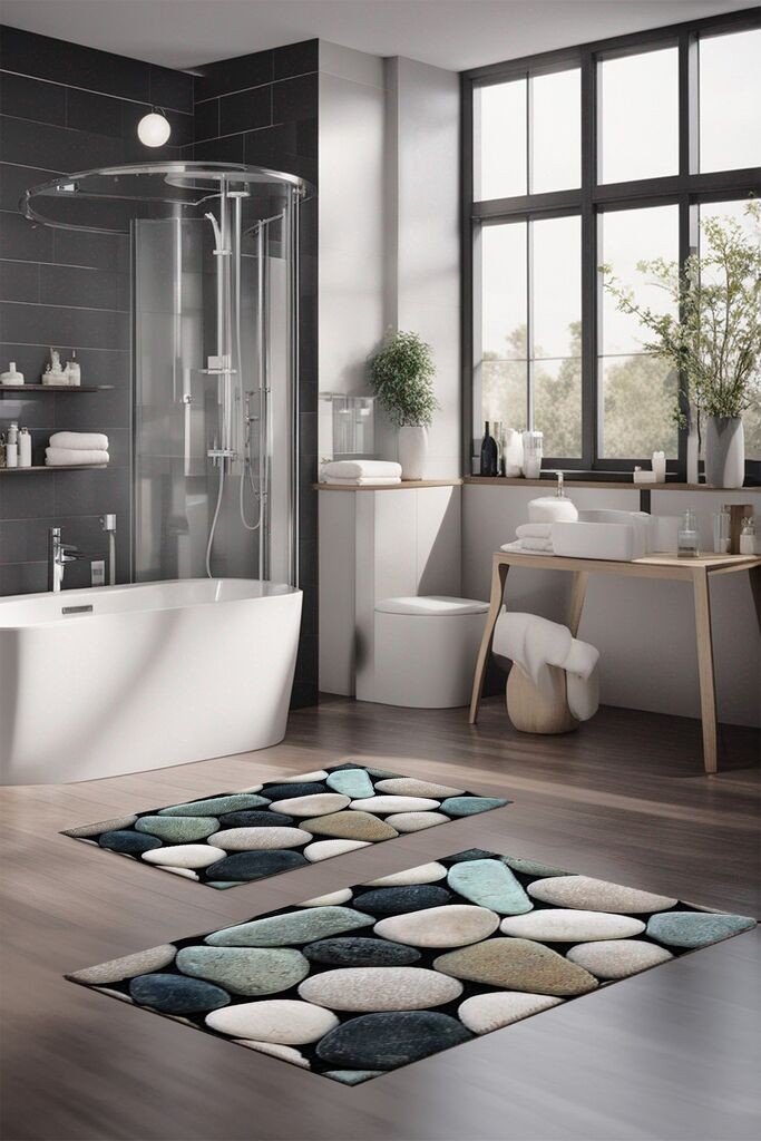 L'essentiel Maison Set tepiha za kupatilo CT-5264, 2 komada, šareni