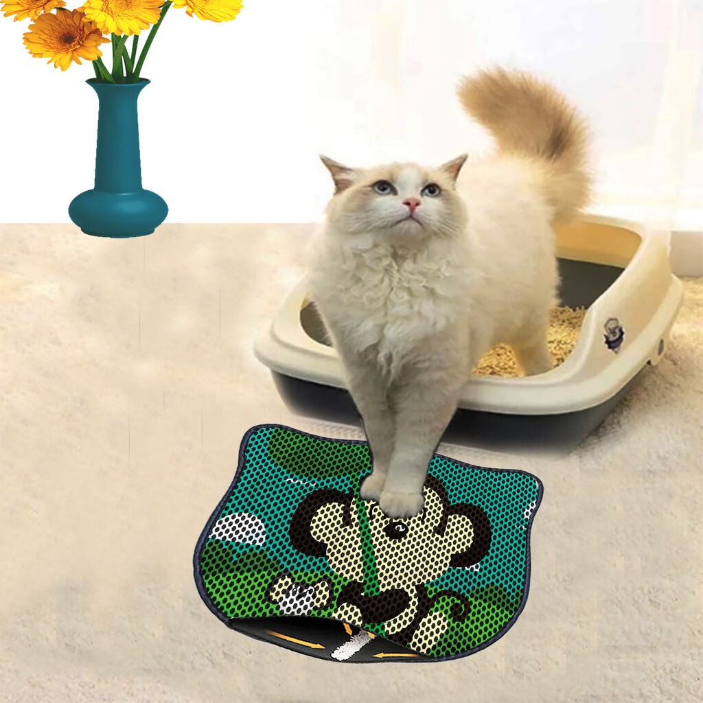 Aberto Design Pretinac za toalet za mačke Kdkafa0090, 40 x 50 cm, Zeleni