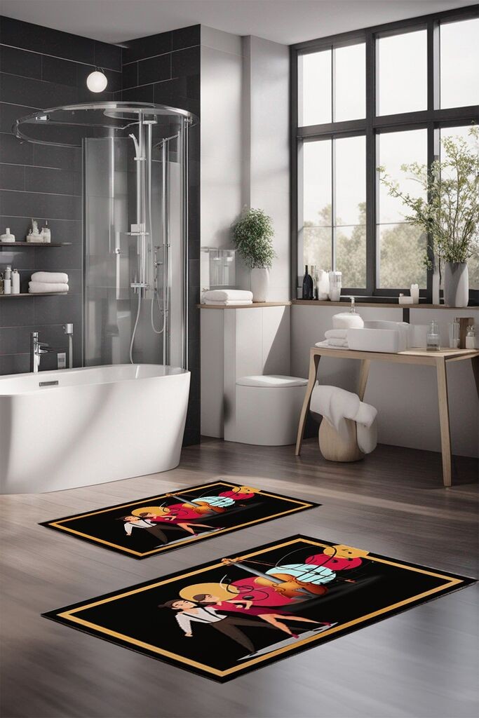 L'essentiel Maison Set prostirki za kupatilo CT-5157, 2 komada, šarene