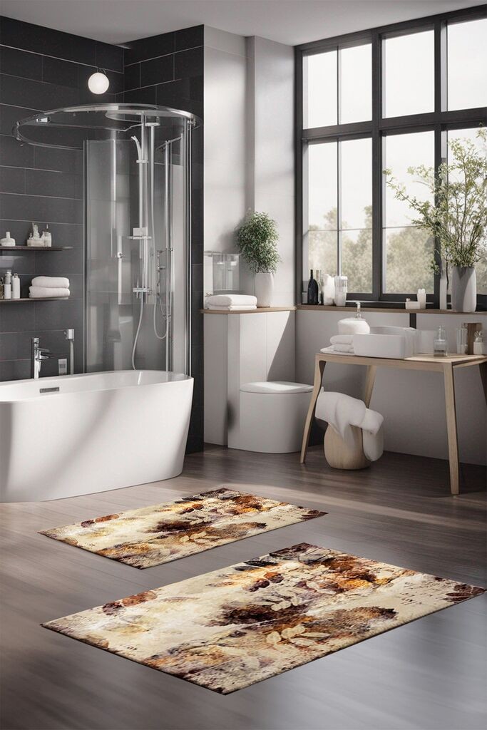 L'essentiel Maison Set prostirki za kupatilo CT-5017, 2 komada, šarene