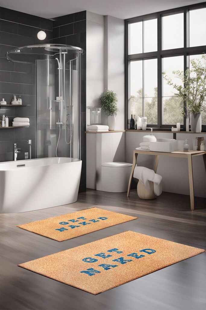 L'essentiel Maison Set tepiha za kupatilo CT-5394, 2 komada, narandžasta