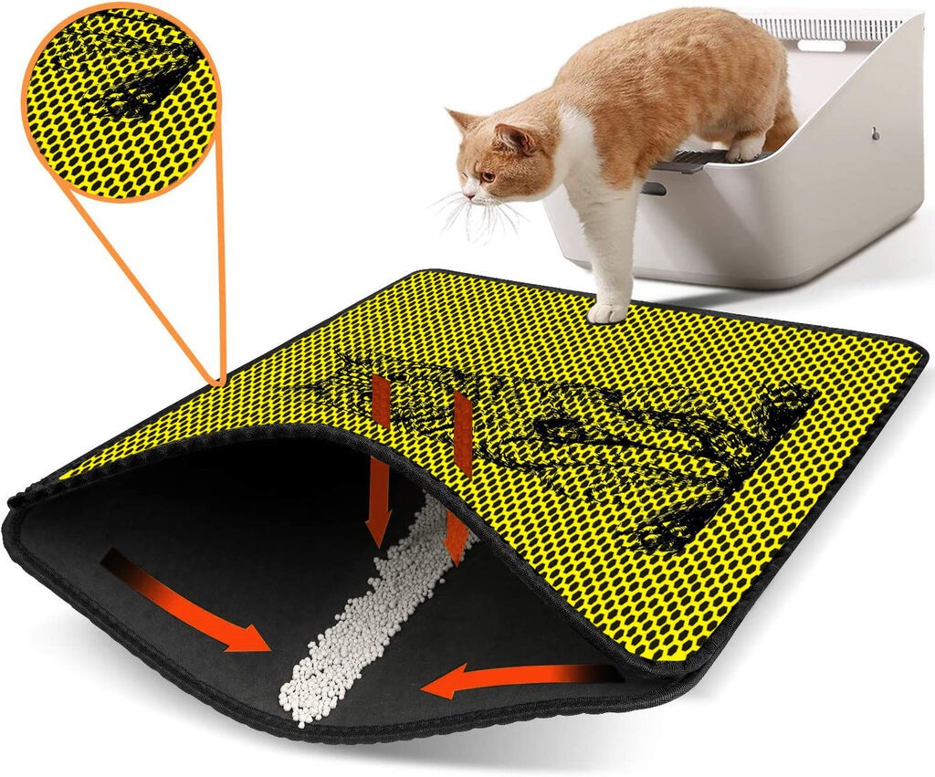 Aberto Design WC pretinac za mačke Nrszn0024, 45 x 60 cm, žuti