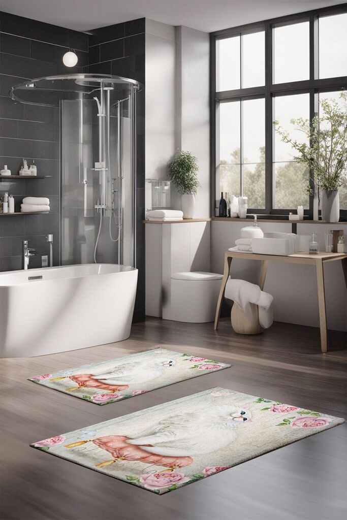 L'essentiel Maison Set tepiha za kupatilo CT-5258, 2 komada, šareni