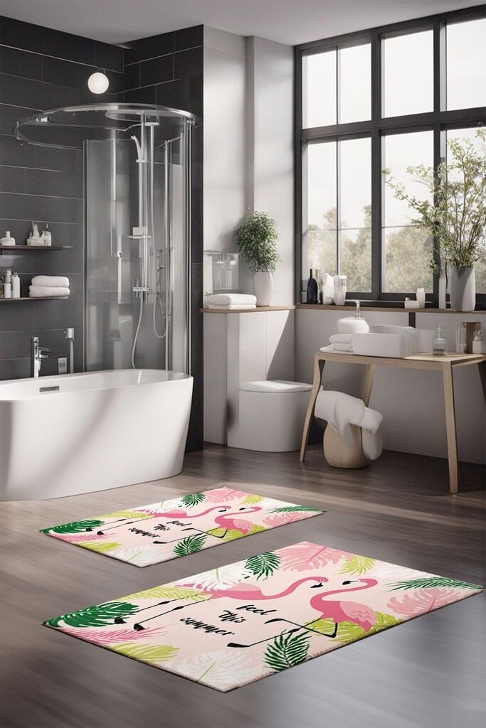 L'essentiel Maison Set prostirki za kupatilo CT-5318, 2 komada, šarene