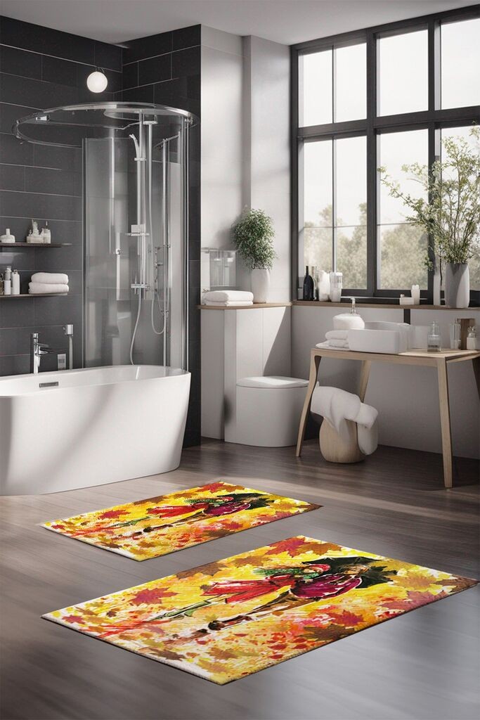 L'essentiel Maison Set tepiha za kupatilo CT-5129, 2 komada, žuta