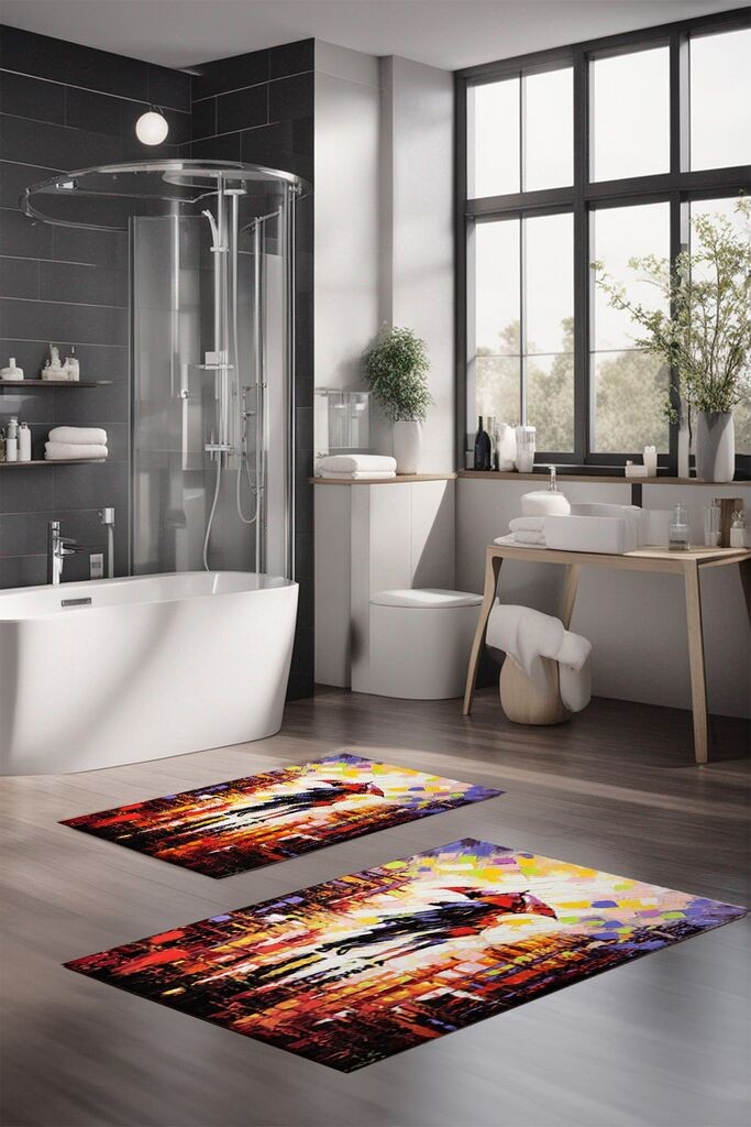 L'essentiel Maison Set tepiha za kupatilo CT-5116, 2 komada, šareni