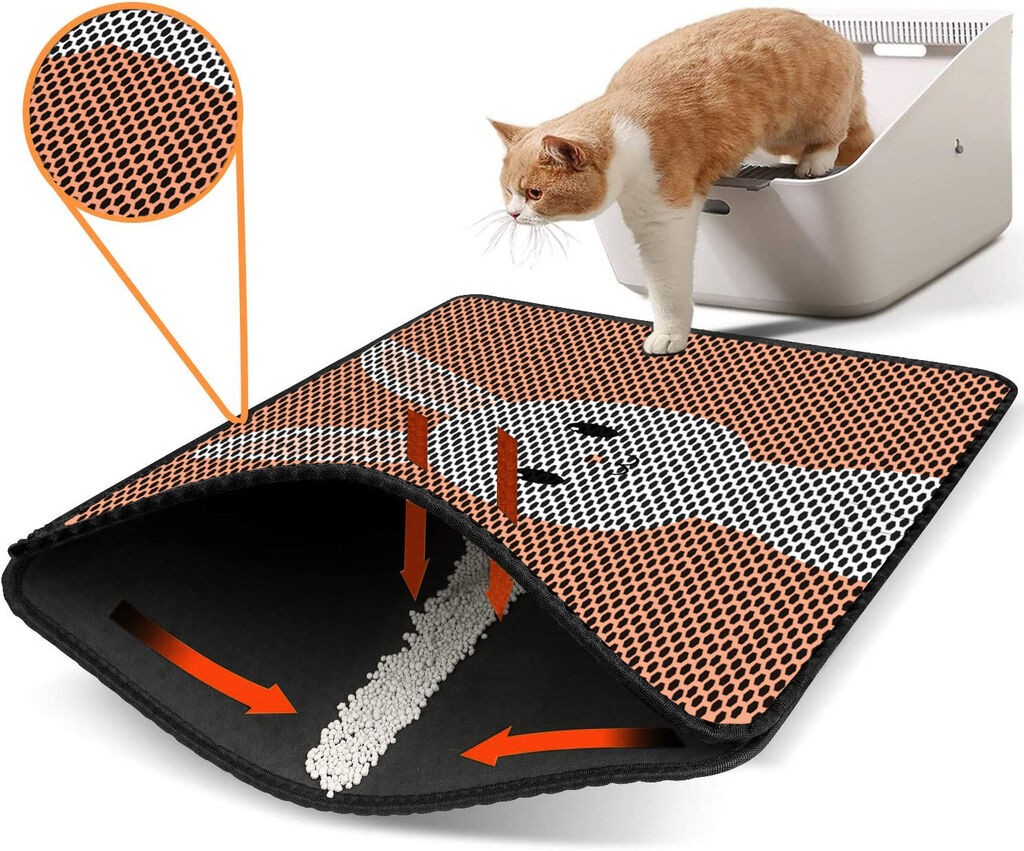 Aberto Design WC pretinac za mačke Nrszn0098, 45 x 60 cm, narandžasti