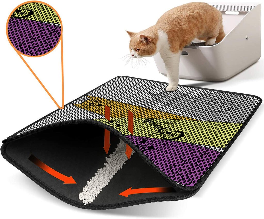 Aberto Design Pretinac za toalet za mačke Nrszn0250, 45 x 60 cm, Šareni