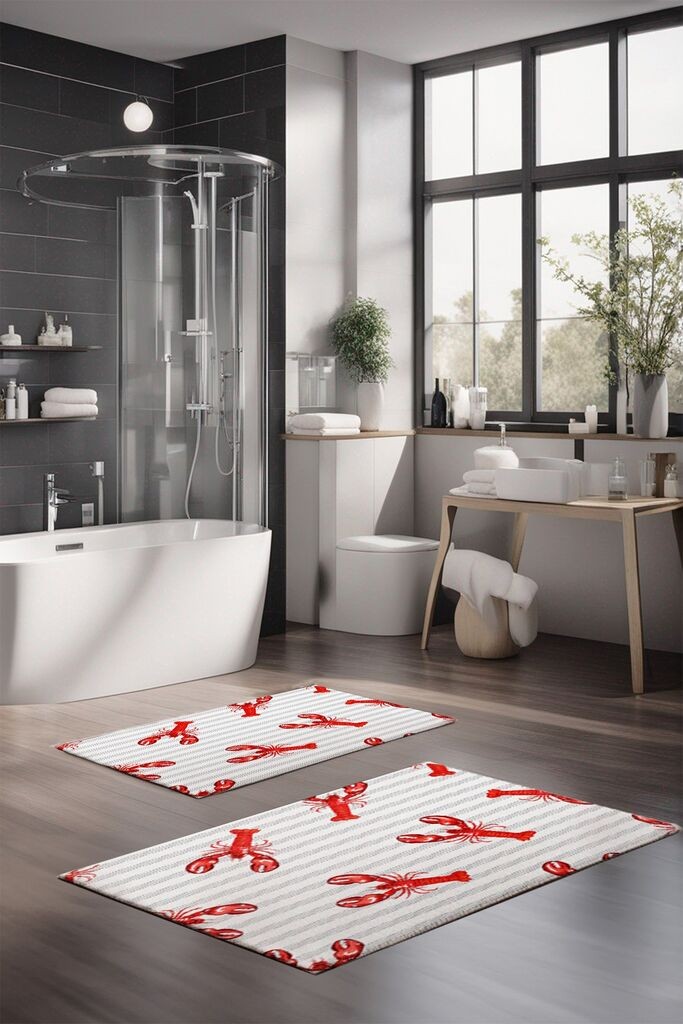 L'essentiel Maison Set prostirki za kupatilo CT-5289, 2 komada, šarene