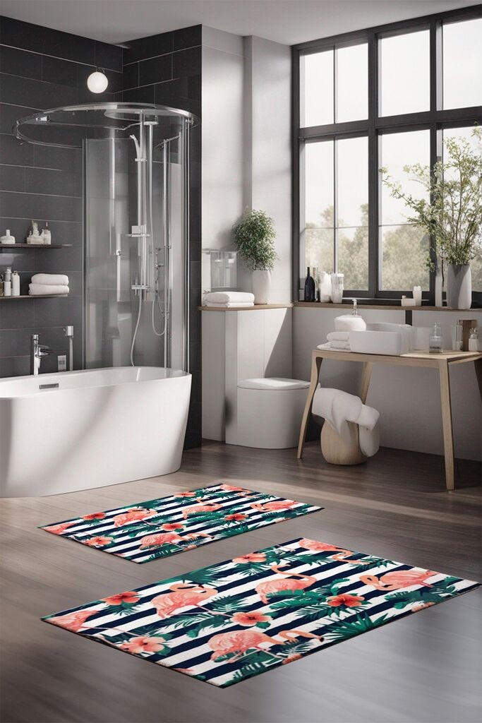 L'essentiel Maison Set prostirki za kupatilo CT-5301, 2 komada, šarene boje