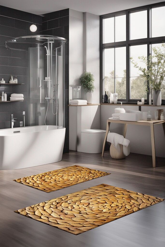 L'essentiel Maison Set prostirki za kupatilo CT-5261, 2 komada, bež