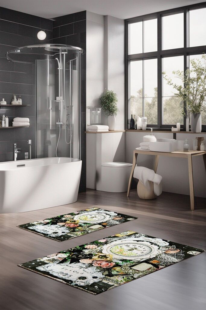 L'essentiel Maison Set tepiha za kupatilo CT-5357, 2 komada, šareni