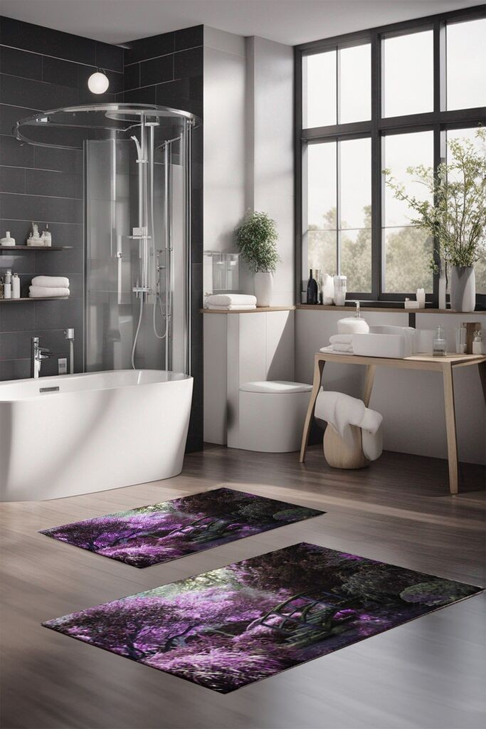 L'essentiel Maison Set tepiha za kupatilo CT-5153, 2 komada, ljubičasta