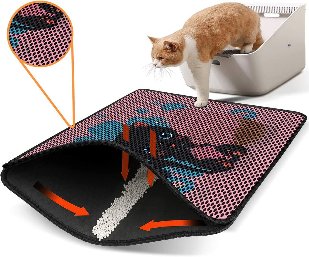 Aberto Design WC pretinac za mačke Nrszn0061, 45 x 60 cm, Šareni