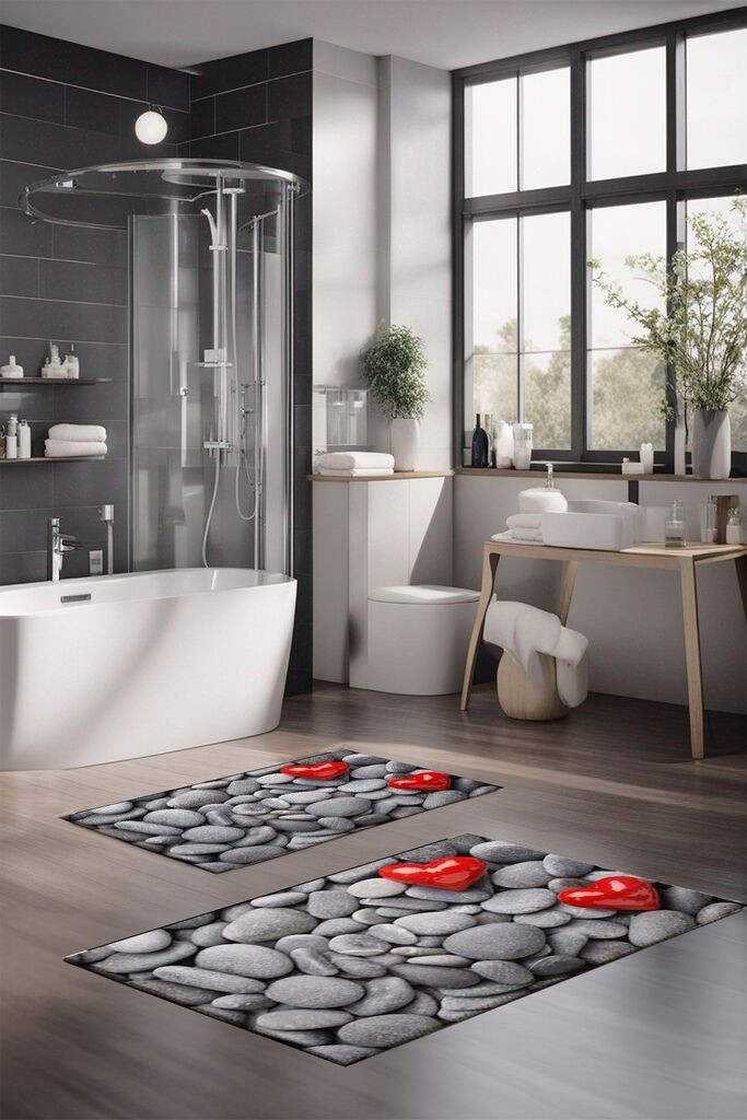 L'essentiel Maison CT-5278 set prostirki za kupatilo, 2 komada, siva