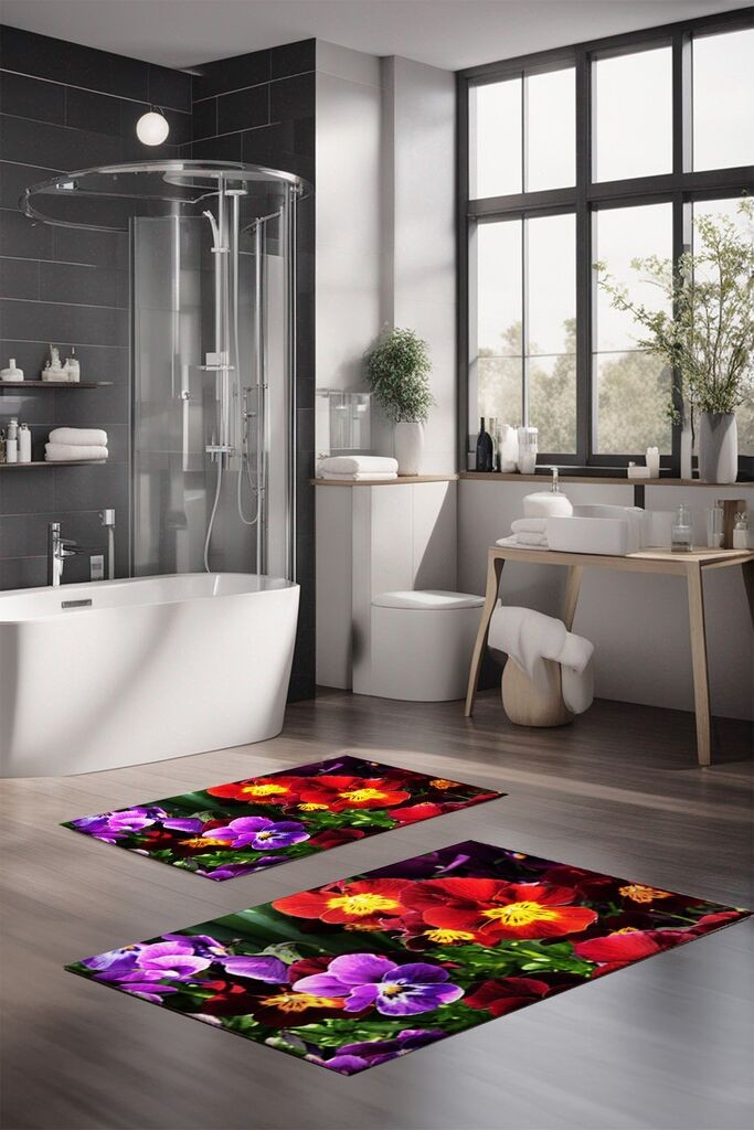 L'essentiel Maison Set prostirki za kupatilo CT-5109, 2 komada, šarene boje