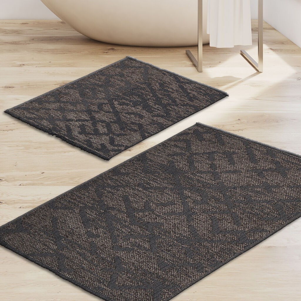 L'essentiel Maison Set tepiha za kupatilo So10014, 2 komada, tamno siva