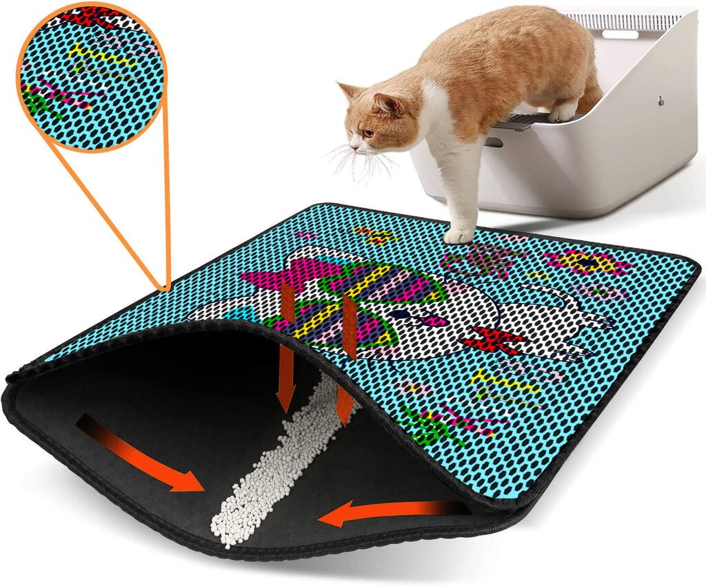 Aberto Design WC pretinac za mačke Nrszn0048, 45 x 60 cm, tirkizna