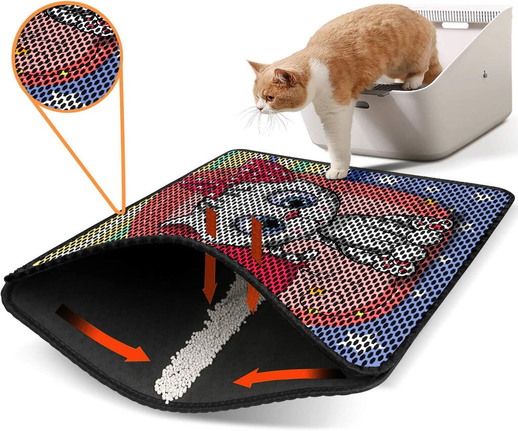 Aberto Design Pretinac za toalet za mačke Nrszn0069, 45 x 60 cm, Šareni