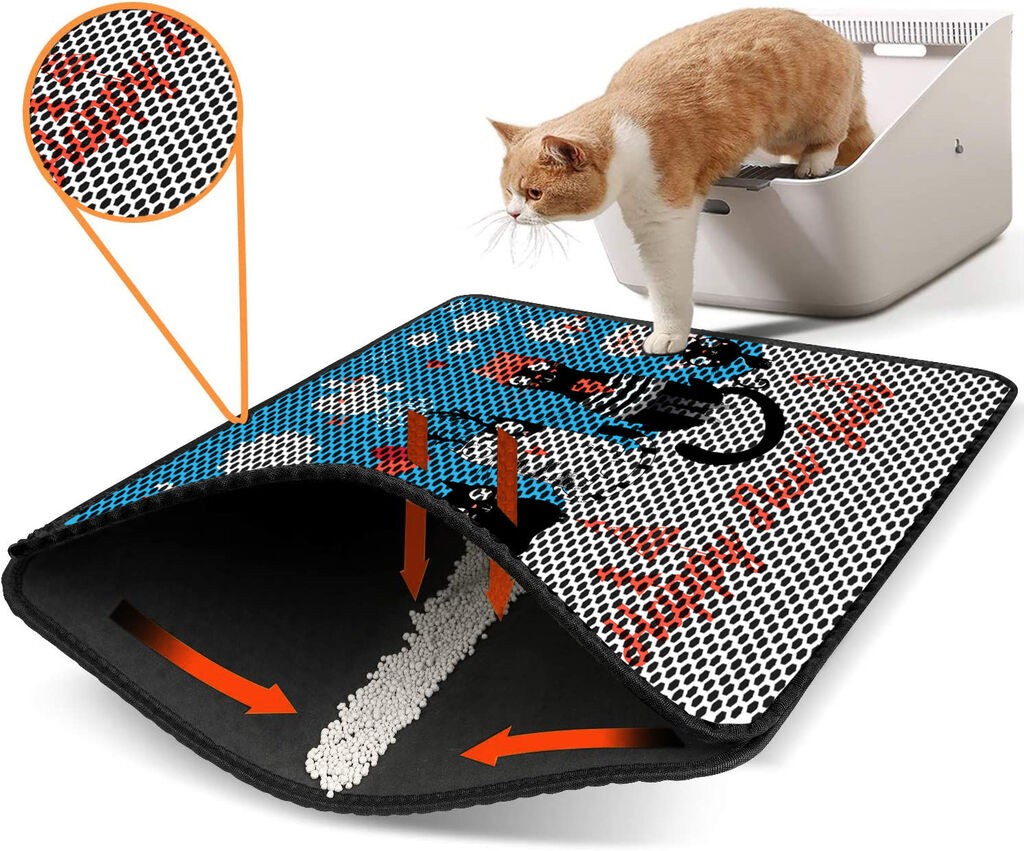 Aberto Design Pretinac za toalet za mačke Nrszn0205, 45 x 60 cm, Šareni