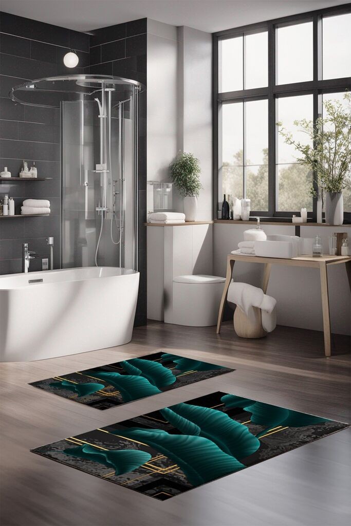 L'essentiel Maison Set prostirki za kupatilo CT-5085, 2 komada, šarene