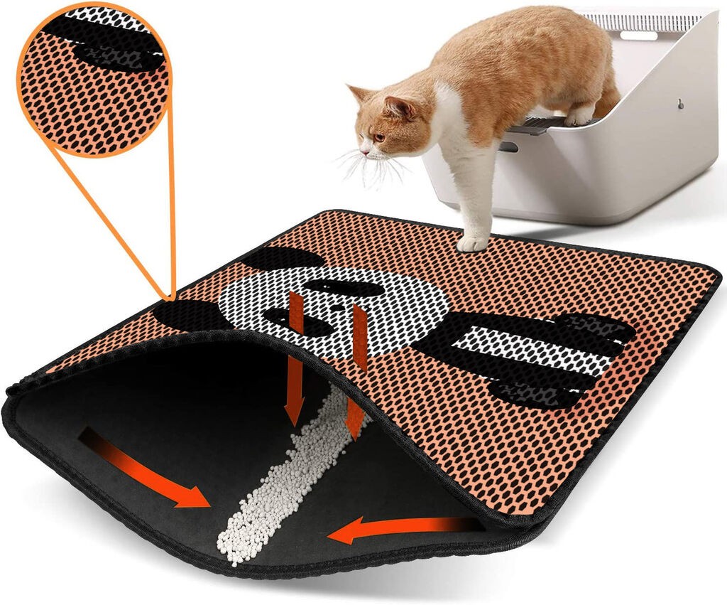 Aberto Design WC pretinac za mačke Nrszn0074, 45 x 60 cm, narandžasti