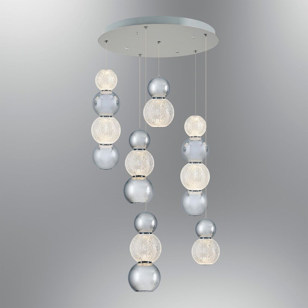 Opviq luster L1393, hrom