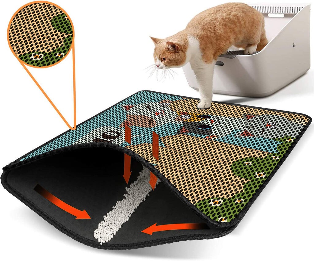 Aberto Design Pretinac za toalet za mačke Nrszn0164, 45 x 60 cm, Šareni