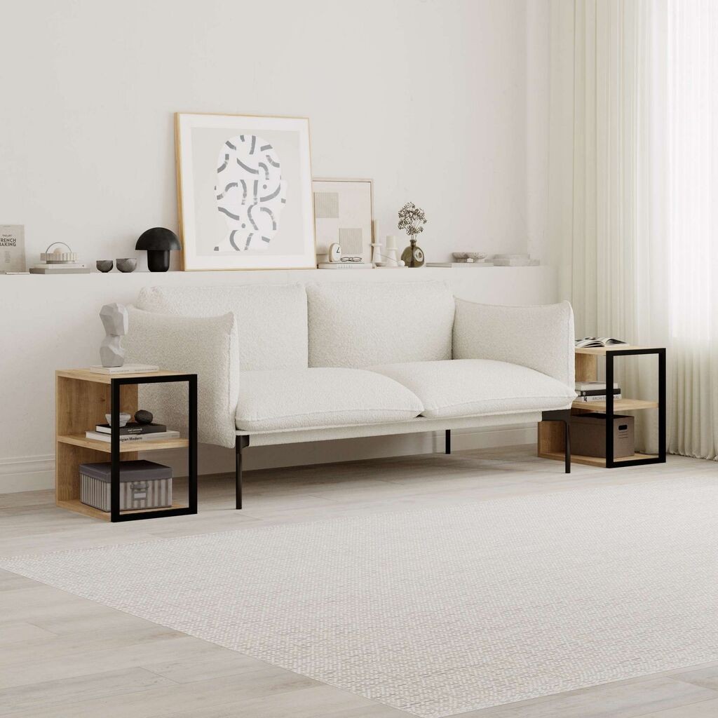 Hanah Home Pomoćni stolić Echo, 30x45x42 cm, Boje hrasta