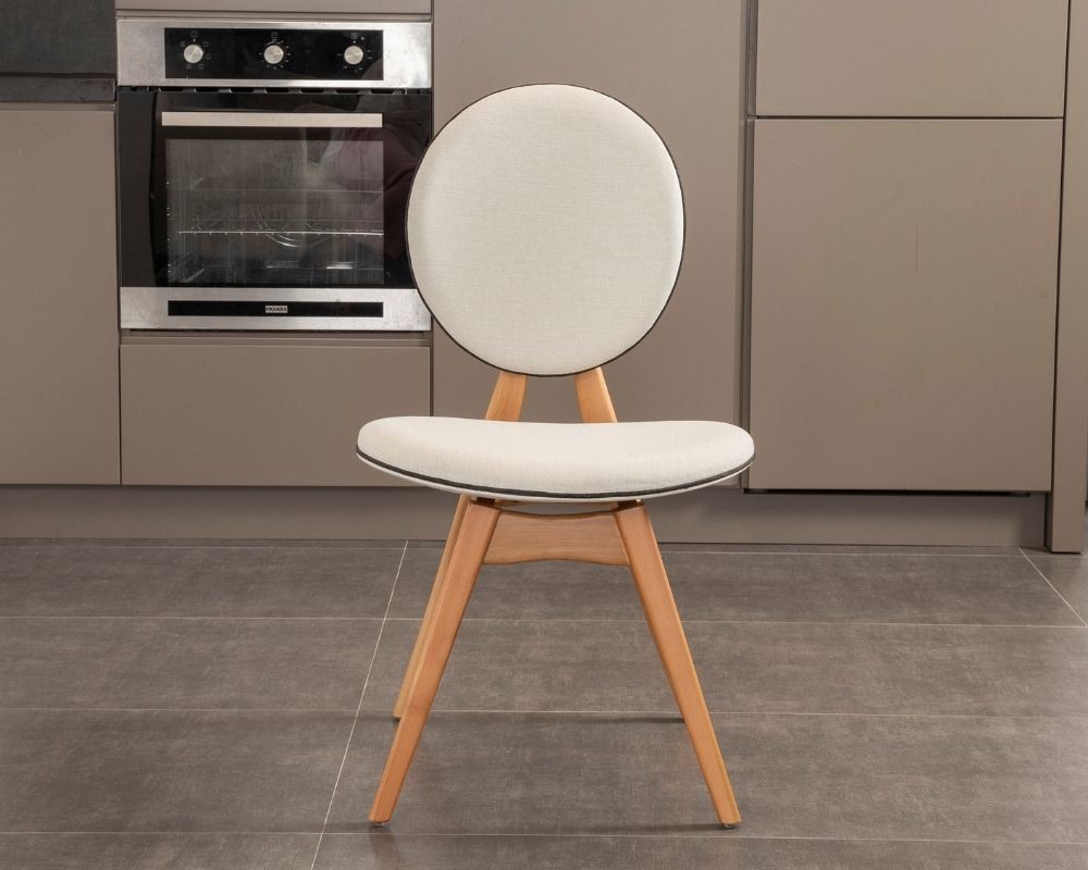 Hanah Home Set trpezarijskih stolica na dodir, 52x91x44 cm, bež