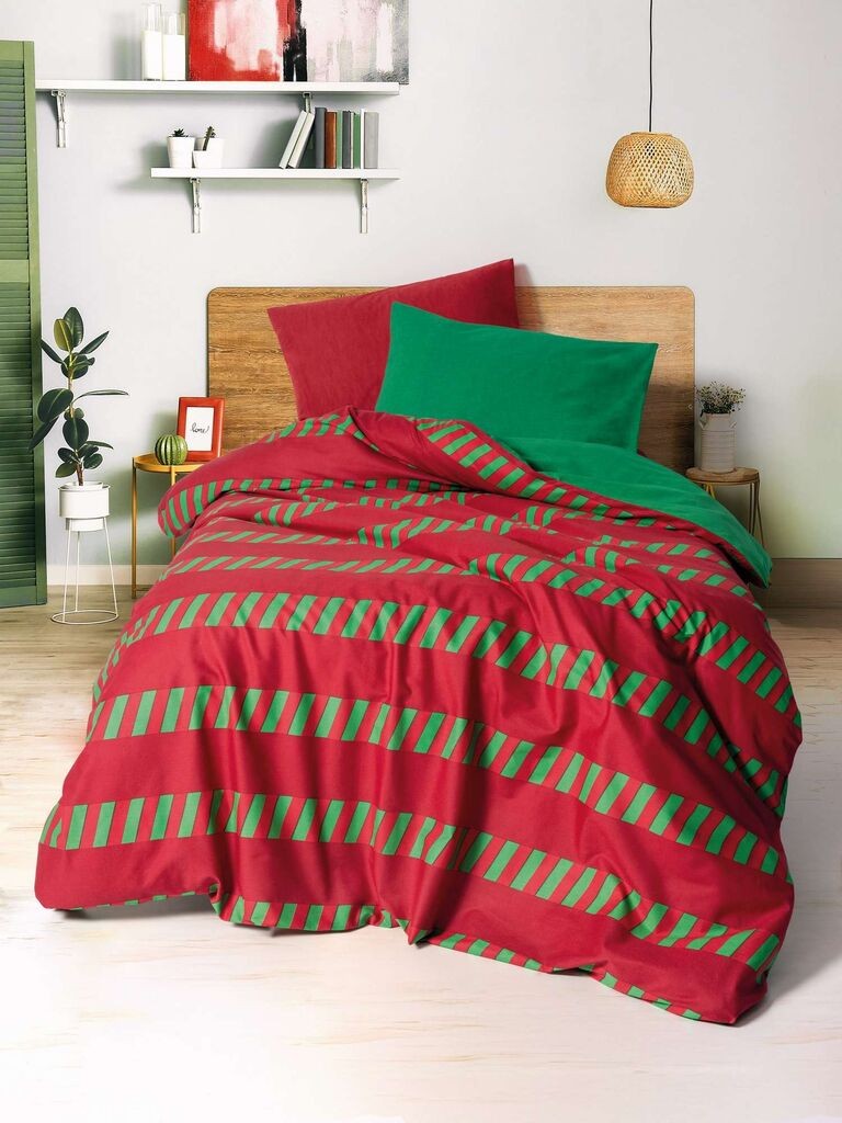 L'essentiel Maison Posteljina Holly, 160x220 cm, Crveno-zelena