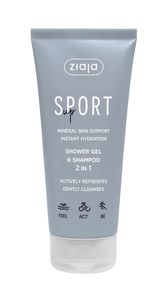 Ziaja 2u1 Šampon za kosu i gel za tuširanje Sport up, 200ml