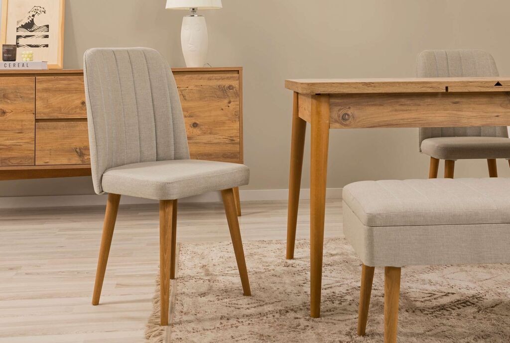 Hanah Home Trpezarijska stolica Vina 1005, 47x90x44 cm, Bež