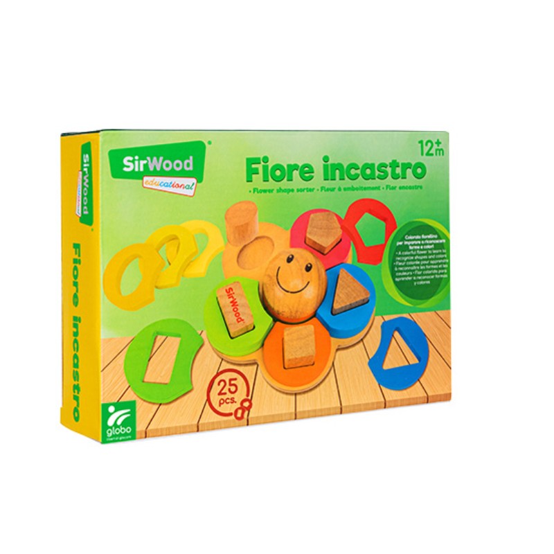 GLOBO Drveni geometrijski oblici, Šareni