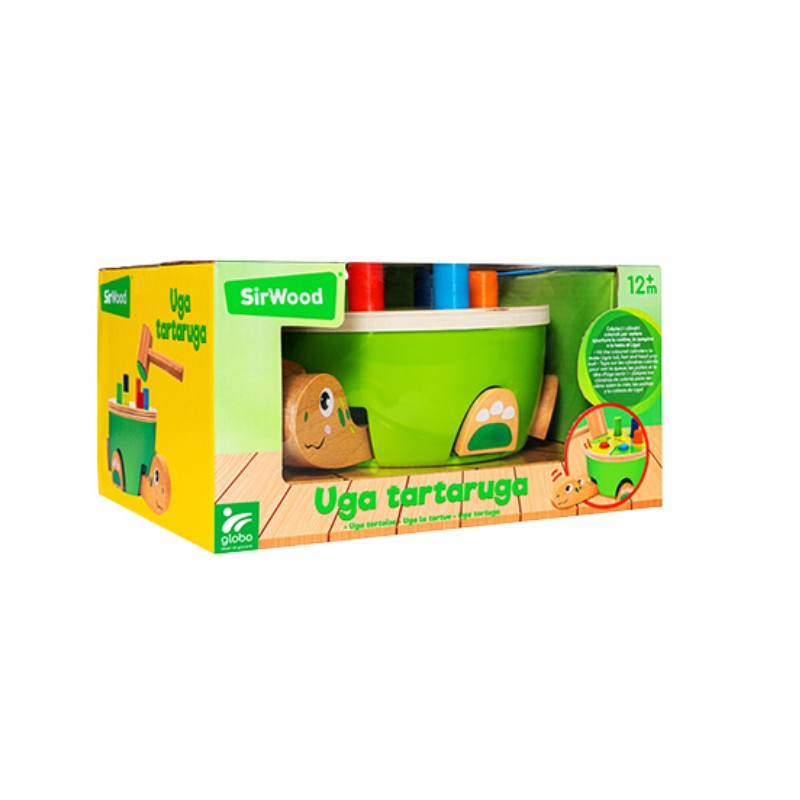 GLOBO SIRWOOD Drvena klupa kornjača sa čekićem, Šarena