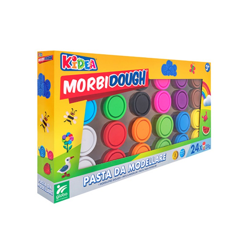 GLOBO Plastelin 12 boja 24x28gr, Šareni