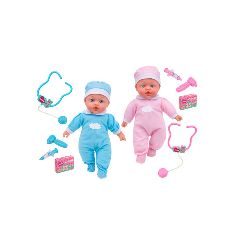 GLOBO BIMBO Beba i set za pregled 41cm, Šarena