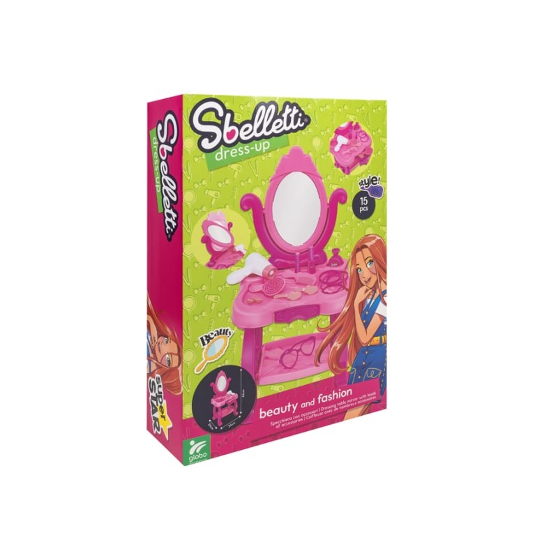 GLOBO SBELLETTImSto za uljepšavanje sa ogledalom, Roze