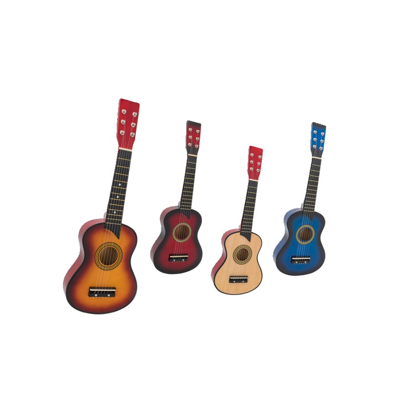 GLOBO Drvena gitara 63cm, Šarena