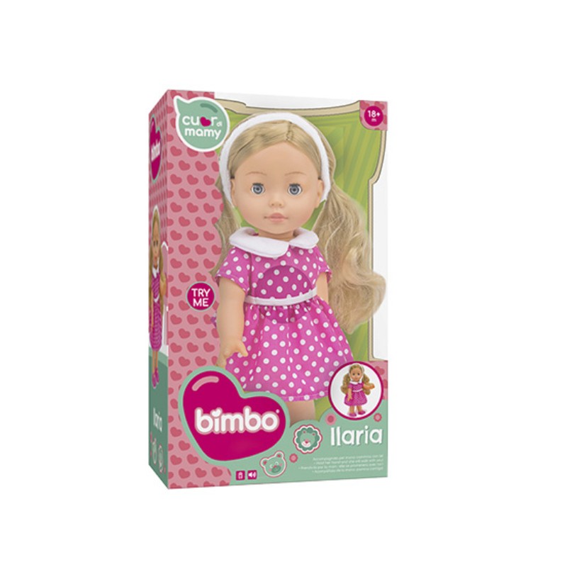 GLOBO BIMBA Lutka koja hoda 33cm, Roze