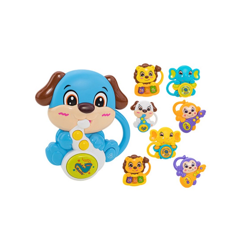 GLOBO  Igračka životinja sa zvukom i svjetlom, Šarena