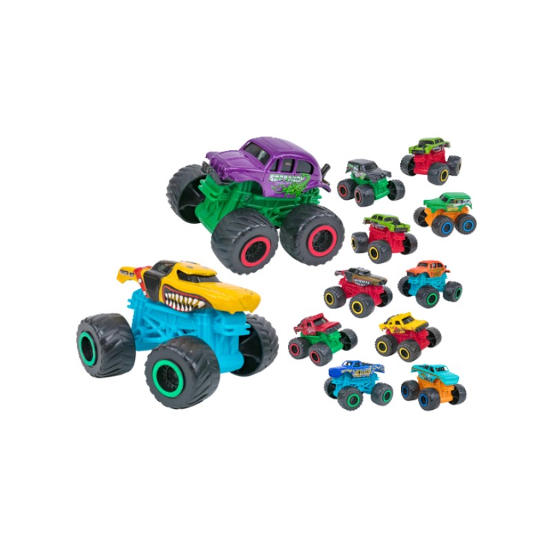 GLOBO SPIDKO Monster džipovi, Šareni