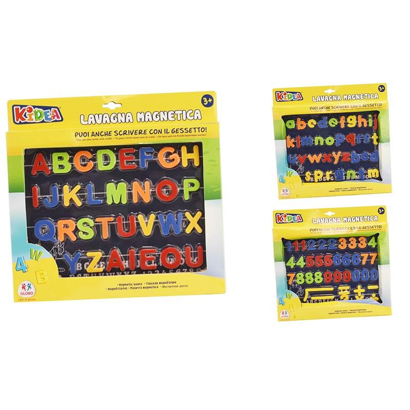 GLOBO KIDEA Magnetna tabla sa brojevima i slovima, Šarena