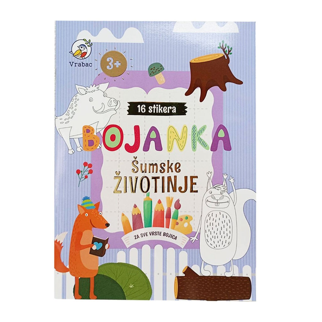 Vrabac Bojanka Amigo Šumske Životinje, A4
