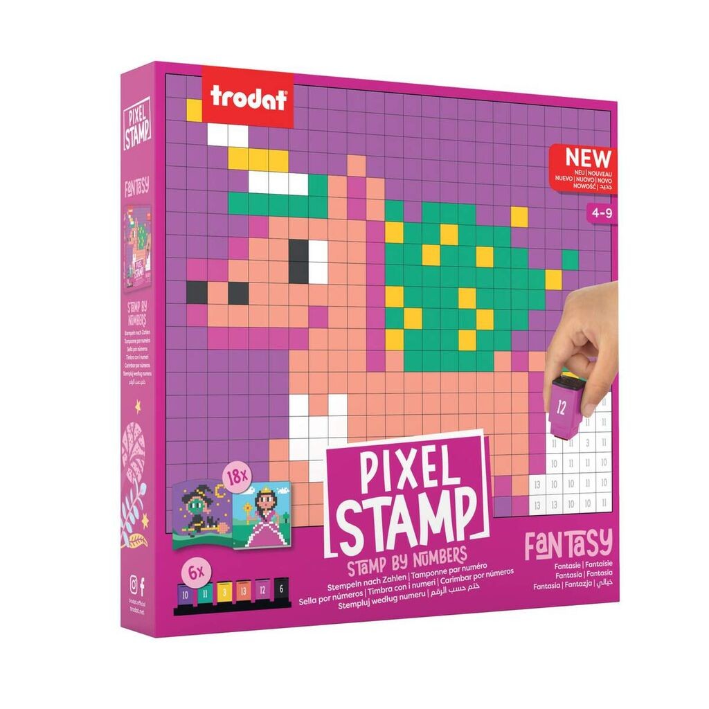 Trodat Edukativna igra sa pečatima Pixel Stamp, Fantasie