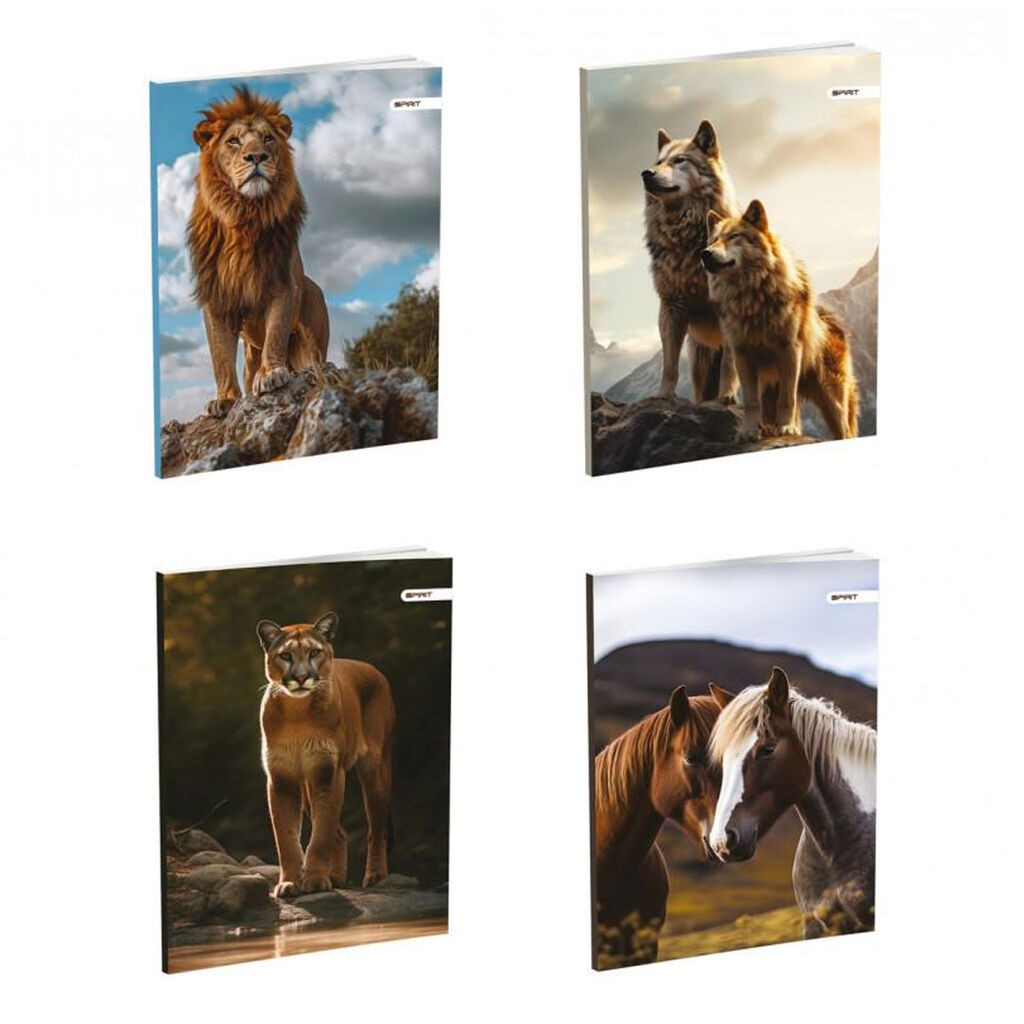 Sveska Premium Animals, 52 lista, A5, Latajn