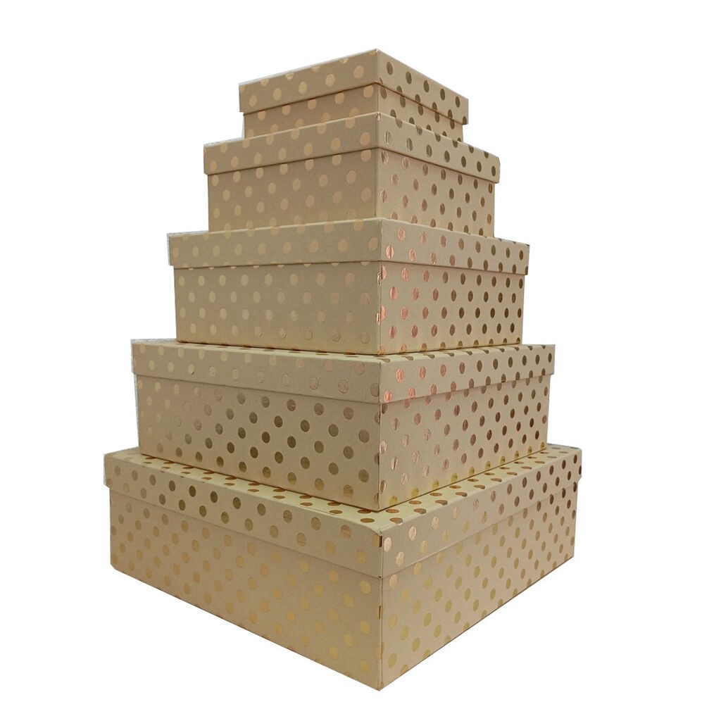 Vrabac Set ukrasnih kutija Kubo 198, 5 komada