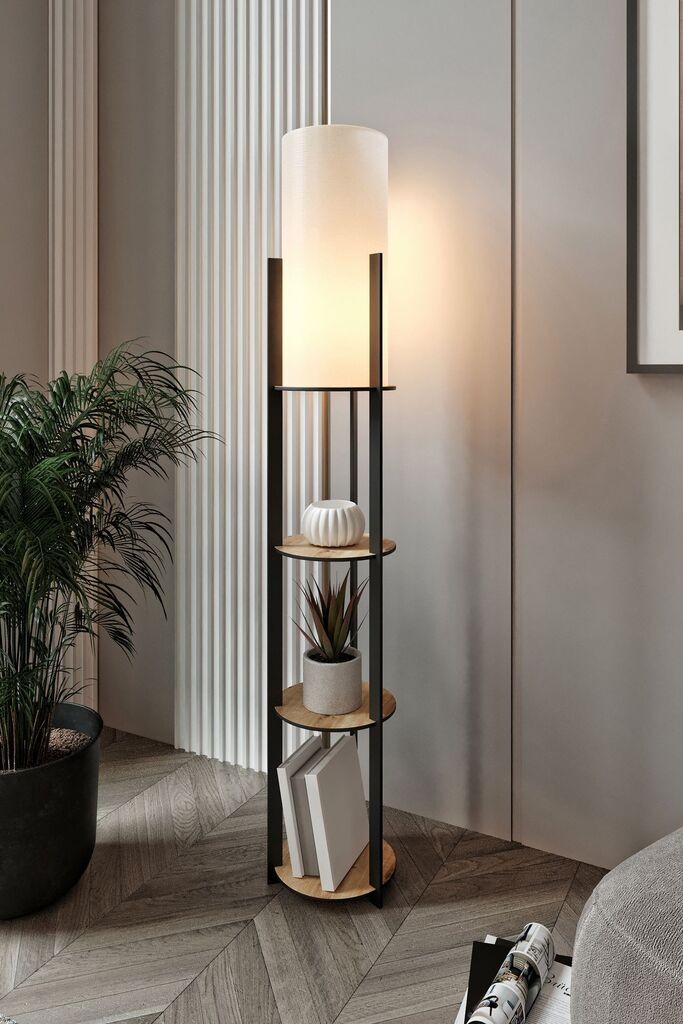 Opviq Podna lampa Radiante, 135 cm, Krem