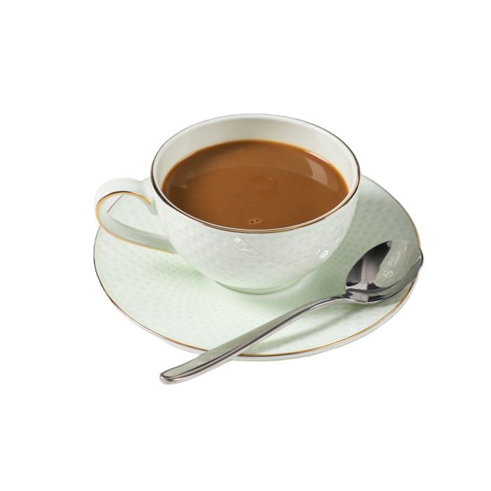 Lijepe kućne stvari Set porculanskih cafe šoljica i tanjirića Artascope, 6 kom, Bijeli